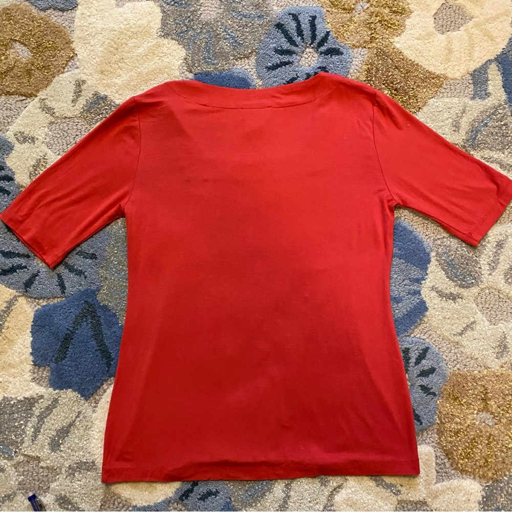 Carmen Marc Valvo Square Neck Jersey Top - Picture 4 of 6